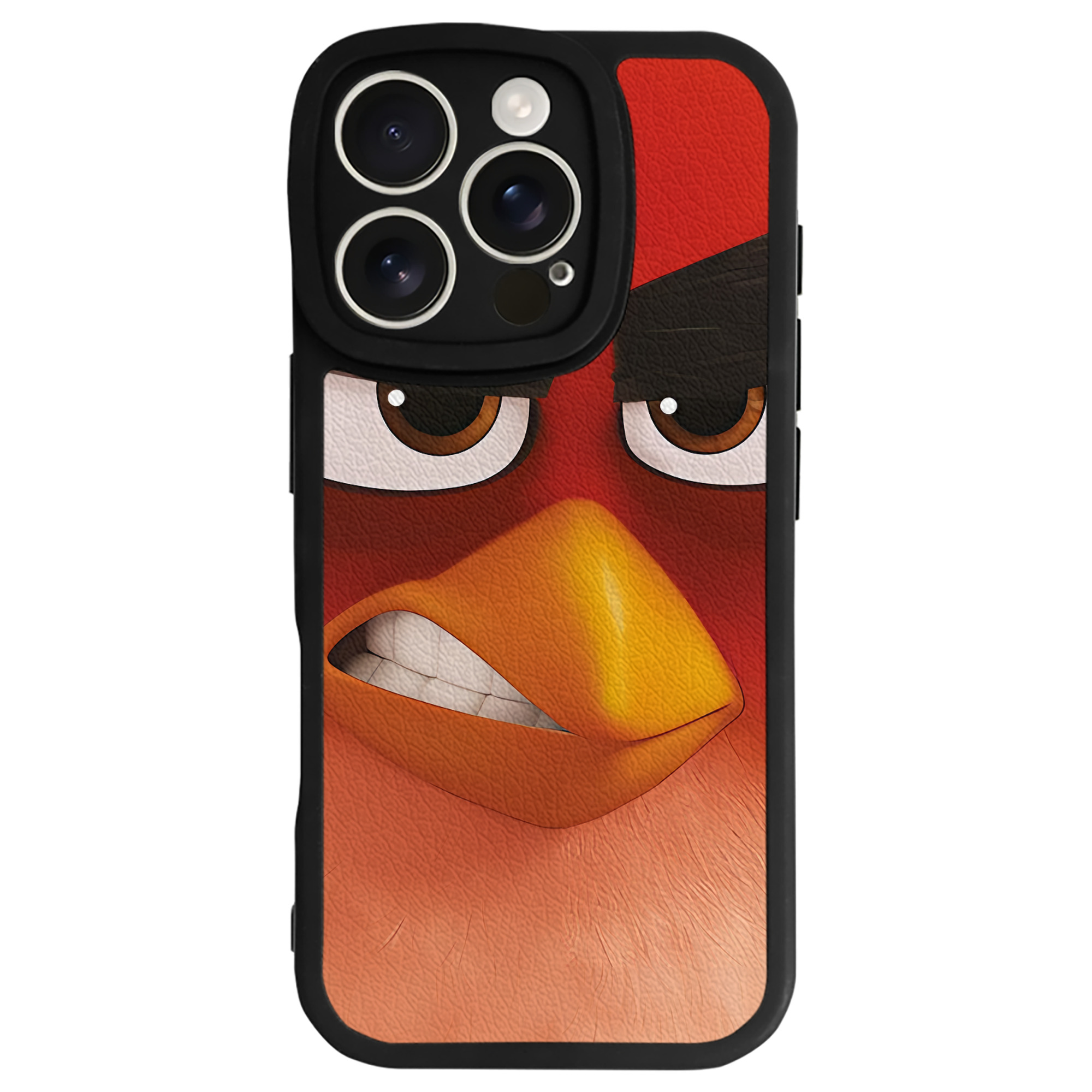 （画像用） Angry Birds アングリーバード 【iPhone 16シリーズ対応】シリコンスマホケース（レザー調） 材質：シリコン